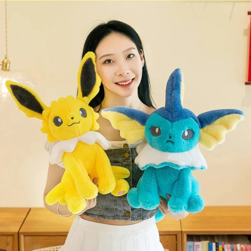 Vaporeon Jolteon Large Plush Toys Aquali Doll Cute Ornament Stuffed Plushie Pillow Pokémon Gift for Children Vaporeon Jolteon Large Plush Toys Aquali Doll Cute Ornament Stuffed Plushie Pillow Pokémon Gift for Children